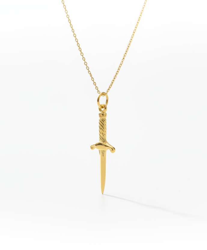 925 Warrior sword necklace