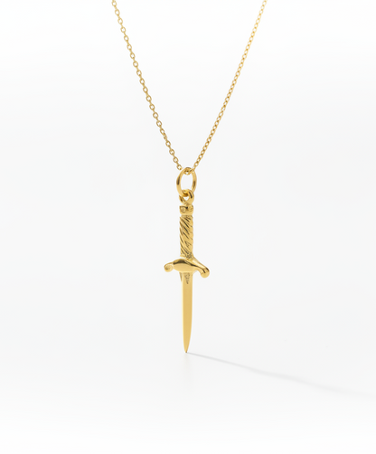 925 Warrior sword necklace