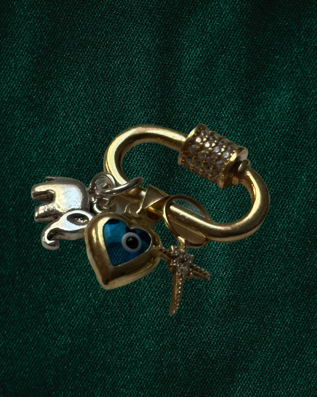 925 fancy charm lock