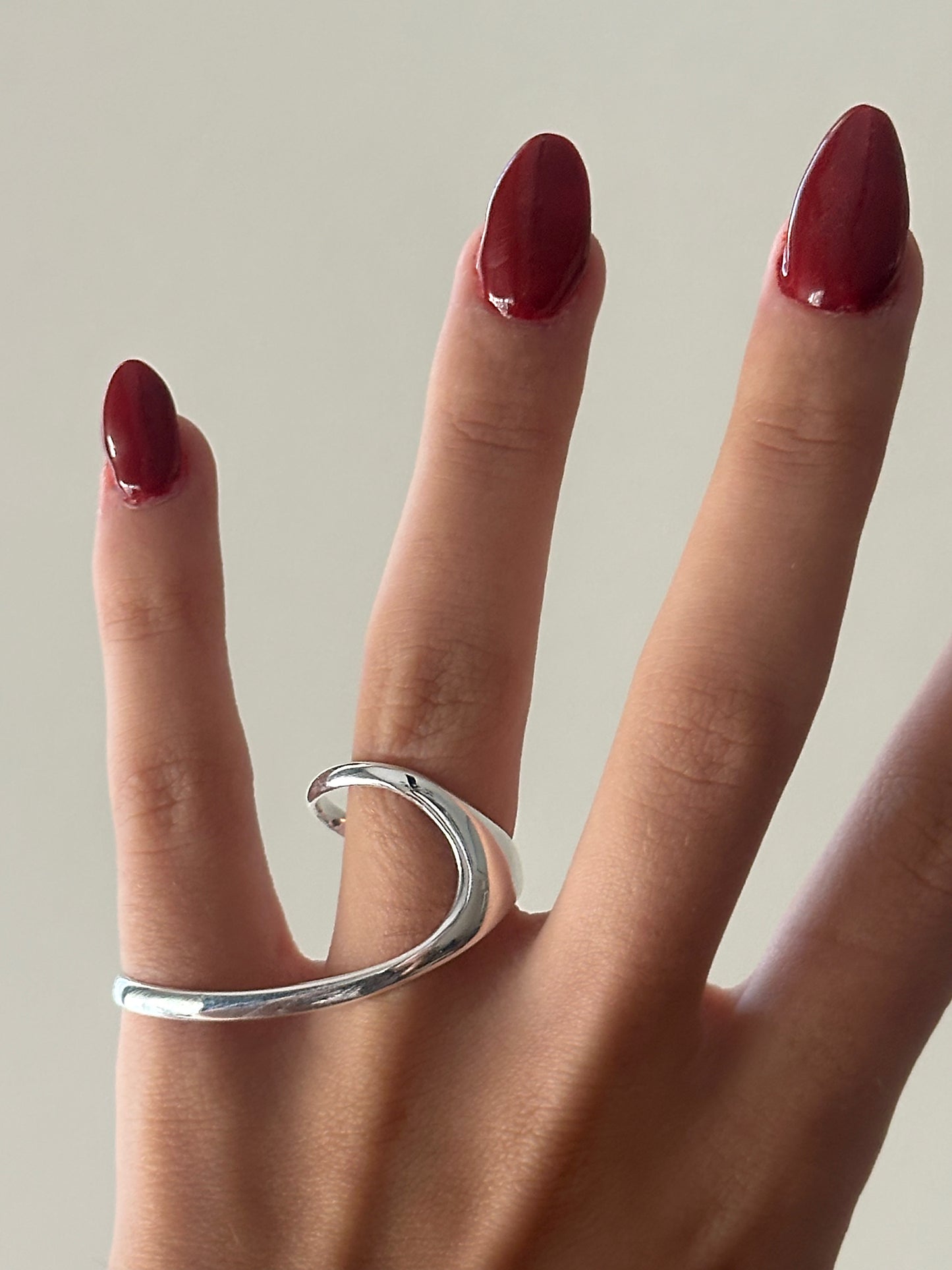 925 Two finger Scintilla ring