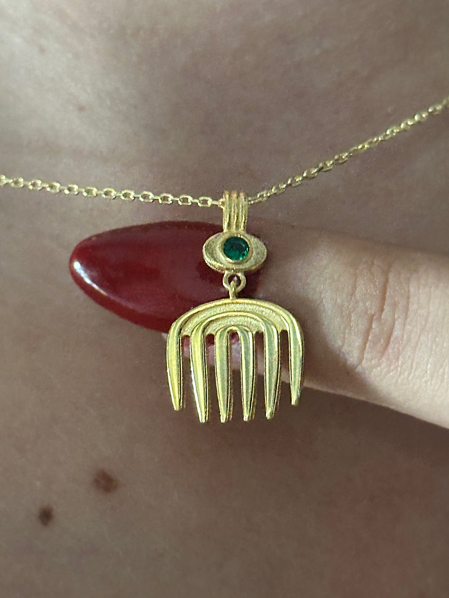 925 Comb necklace