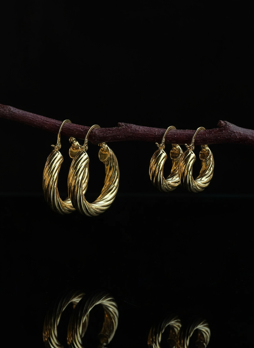 925 Vintage Hoop earring