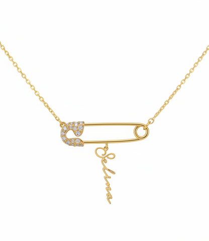 Customized Pin Charm Necklace