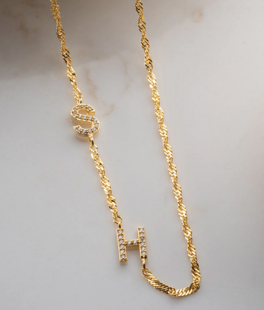 Old Chain Letter Necklace