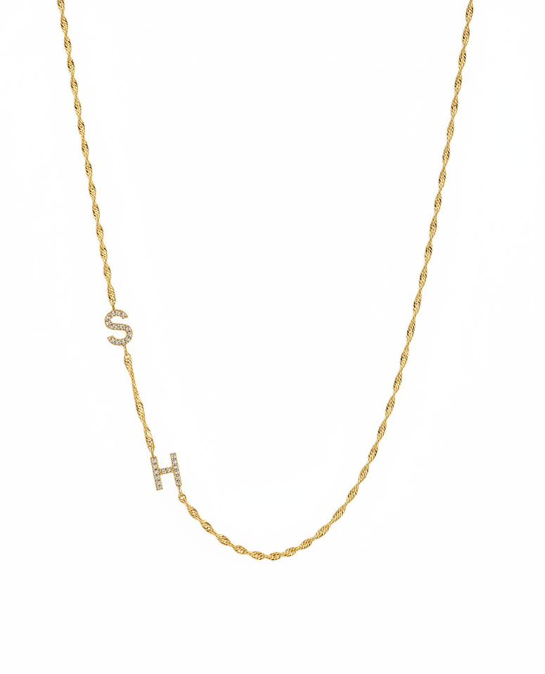 Old Chain Letter Necklace