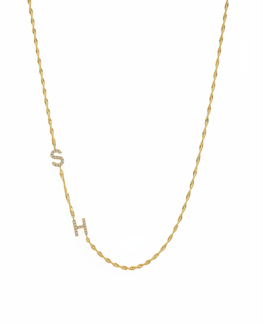 Old Chain Letter Necklace