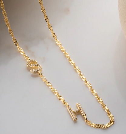 Old Chain Letter Necklace