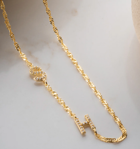 Old Chain Letter Necklace