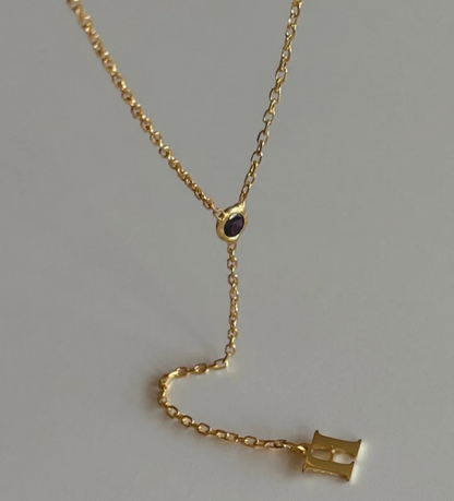 Birthsone Drop Necklace