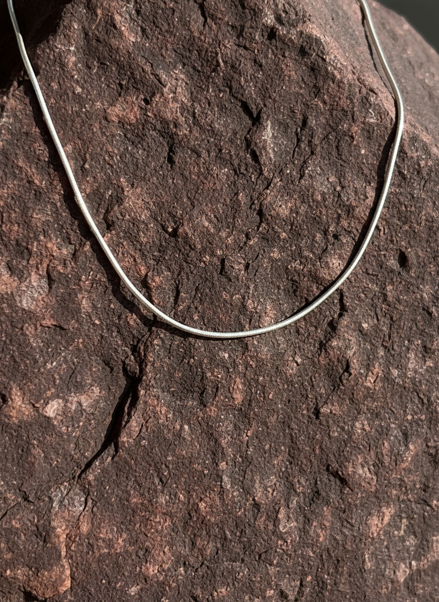 İnce Yılan Zincir kolye