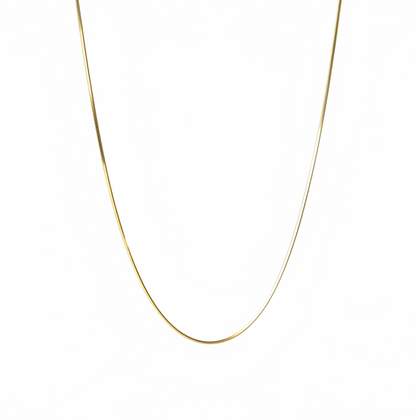 The 925 Thin mirror snake chain necklace