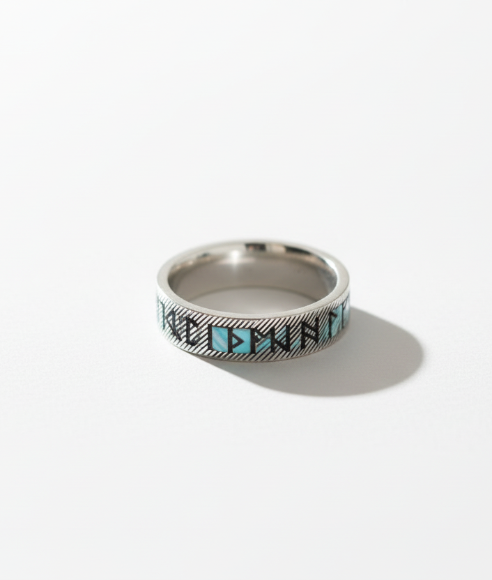 İskandinav runik alfabe yüzüğü