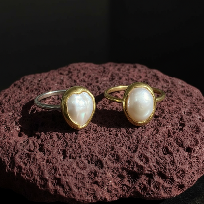 The 925 pure pearl ring