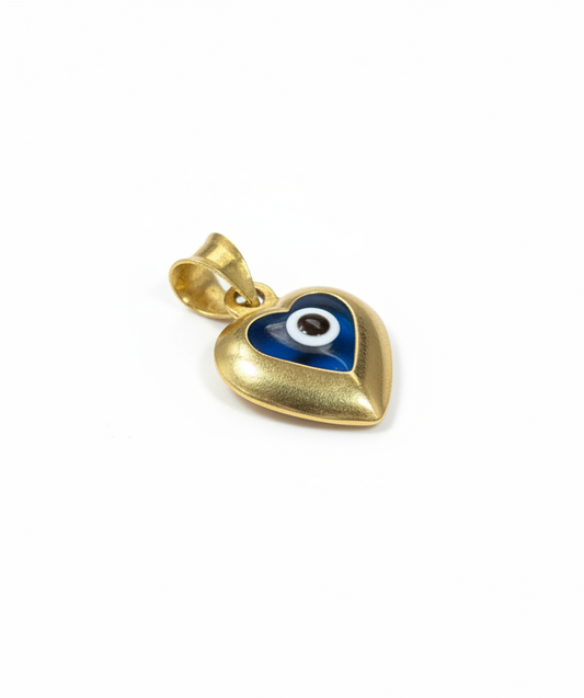 Heart devil eye charm