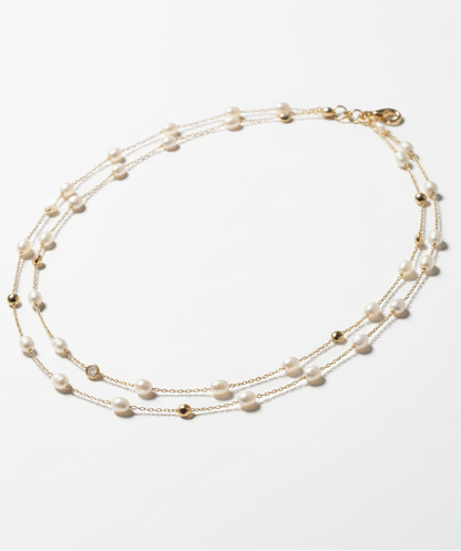 The 925 Pearl diamond chain