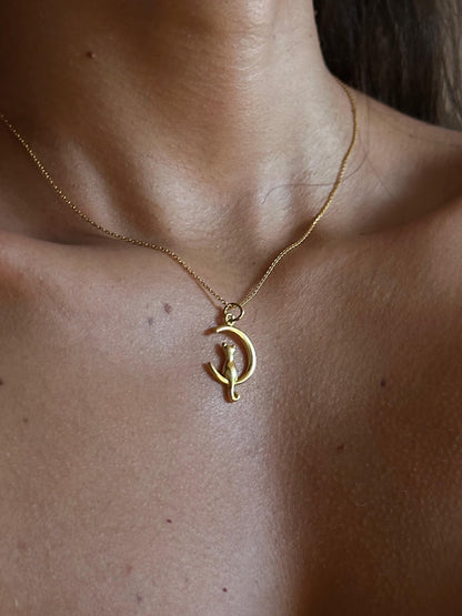 The 925 I love my cat necklace