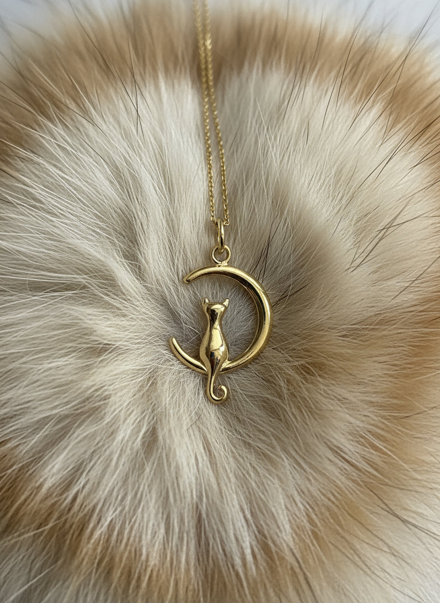 The 925 I love my cat necklace