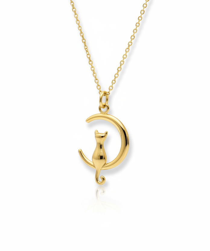 The 925 I love my cat necklace