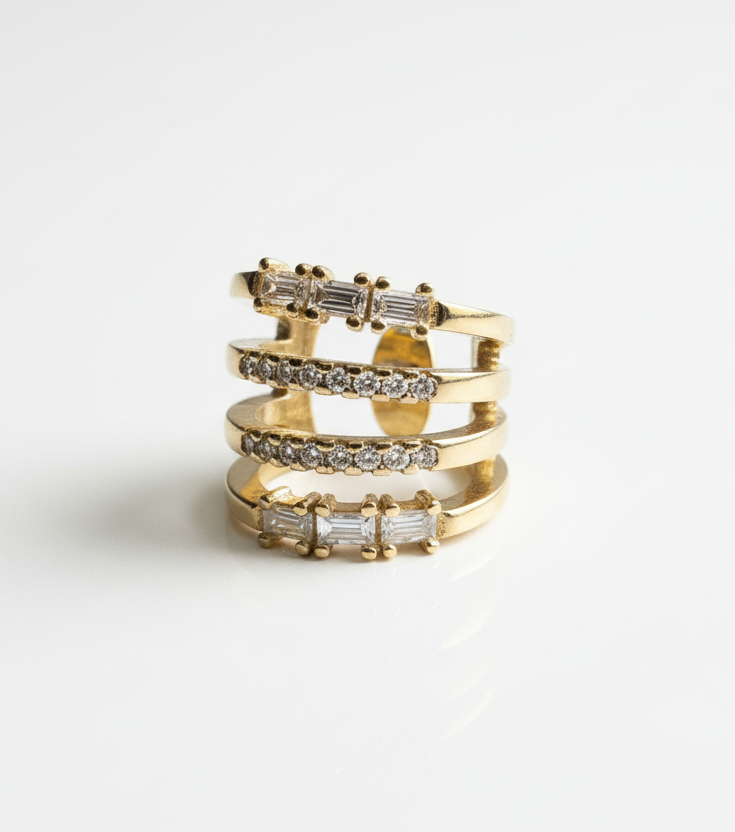 Elegance Zirkonyum ear cuff