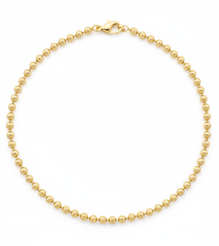 Parıltılı top zincir kolye