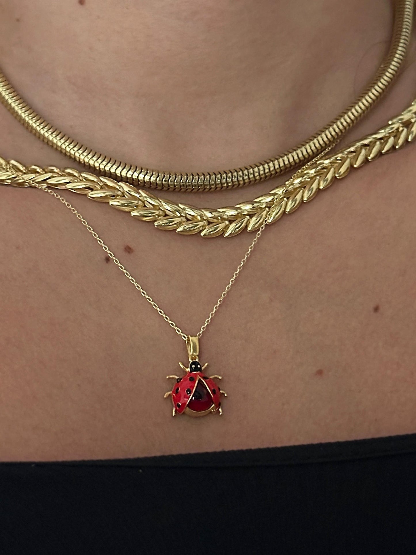 The 925 Eye of Lady Bug necklace
