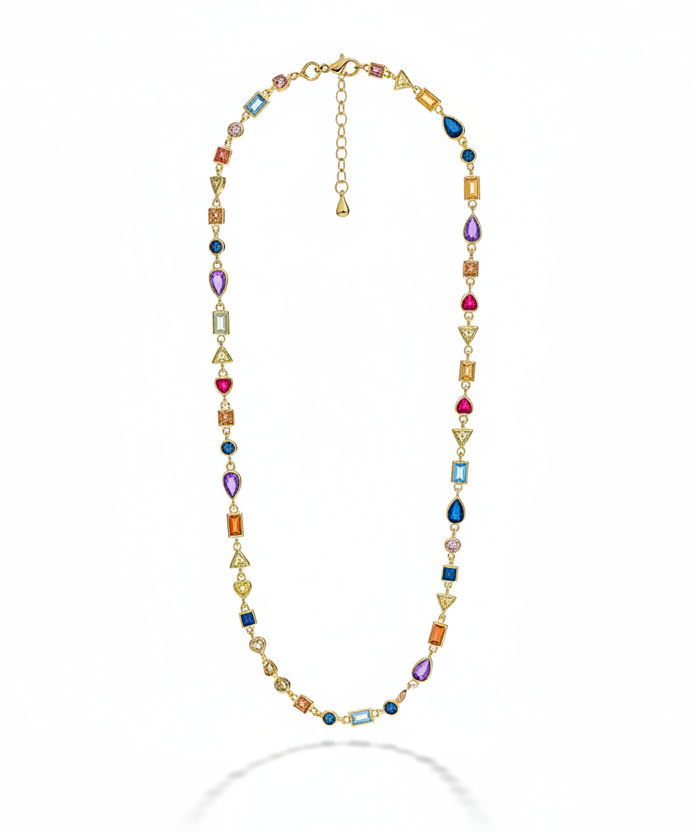  Irregular Colorful Choker kolye