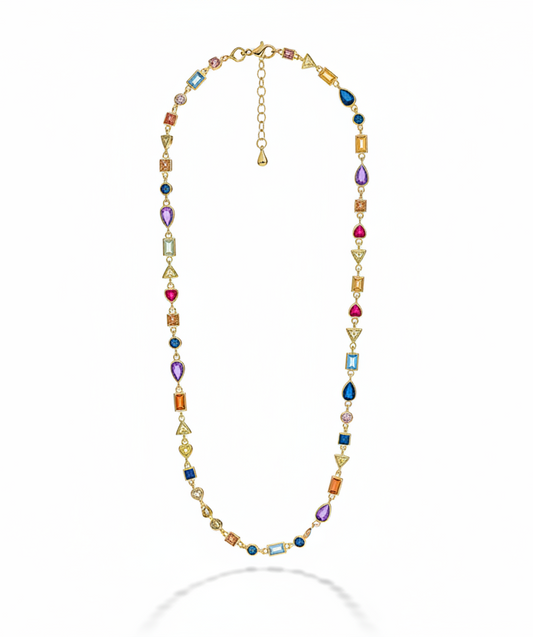  Irregular Colorful Choker kolye