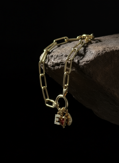 Burç-Aşk-Harf Charm kolye