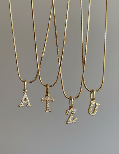  Letter+ snake zincir kolye