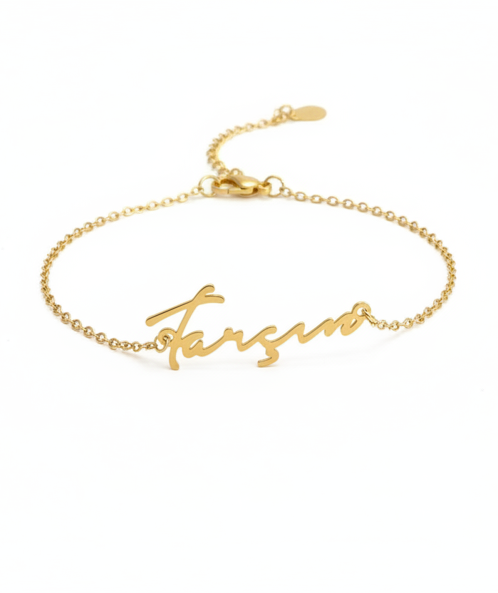 The 925 customized handwriting bracelet