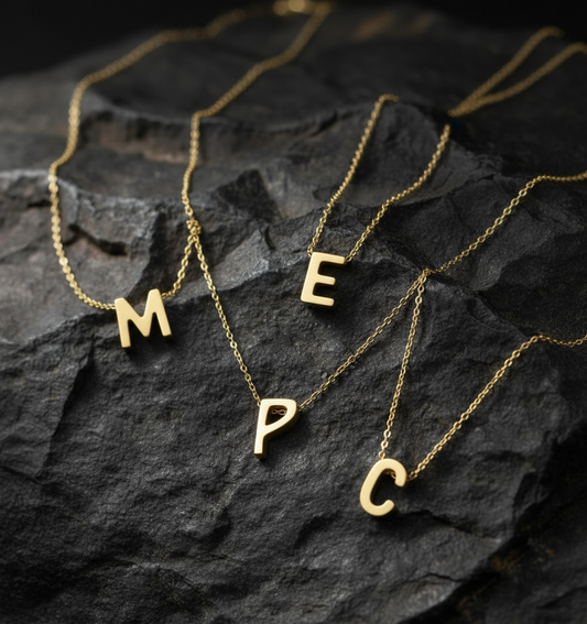 The 925 Tiny letter necklace