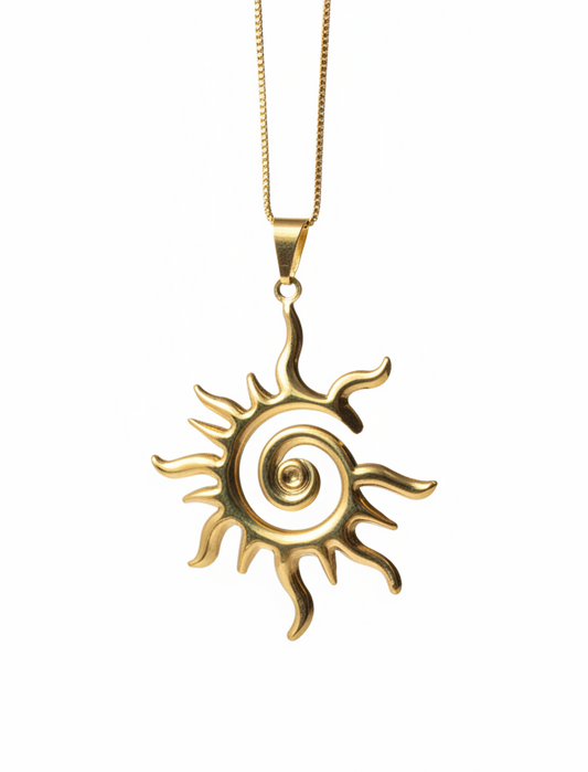 Güneş parlayabilir kolye