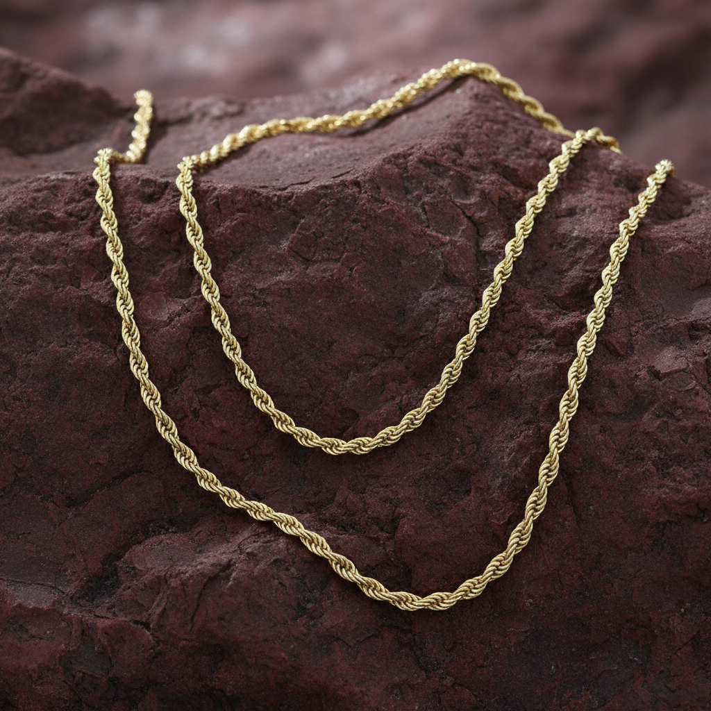 Kalın büküm zincir kolye