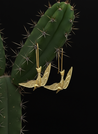 The 925 Birds Flying High earrings