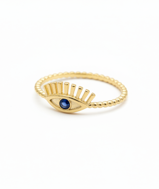The 925 Minimal eye ring