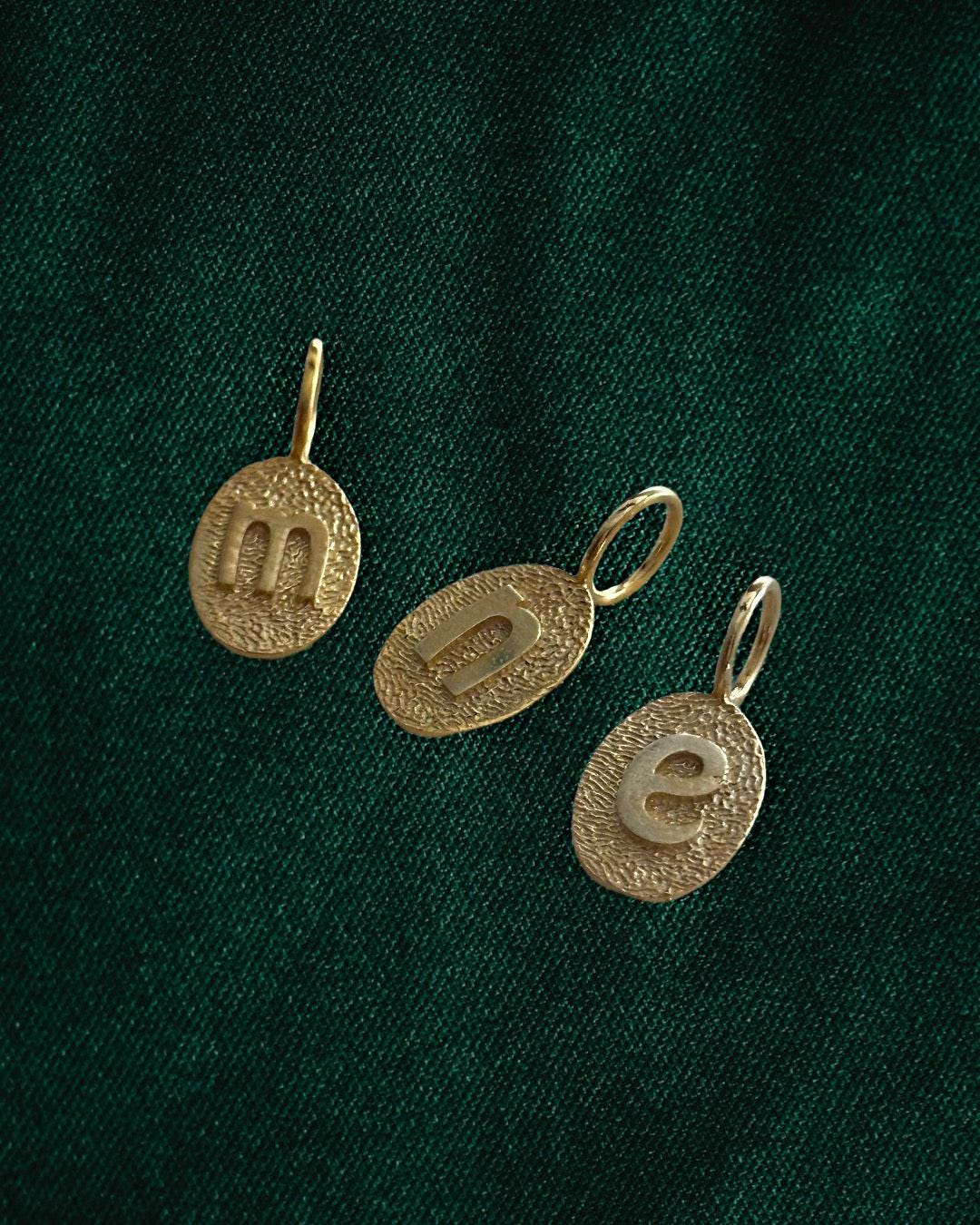 The 925 Plaque Letter charm