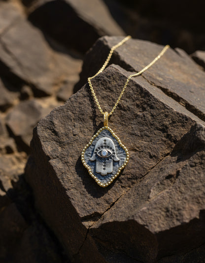 Vintage Hamsa kolye