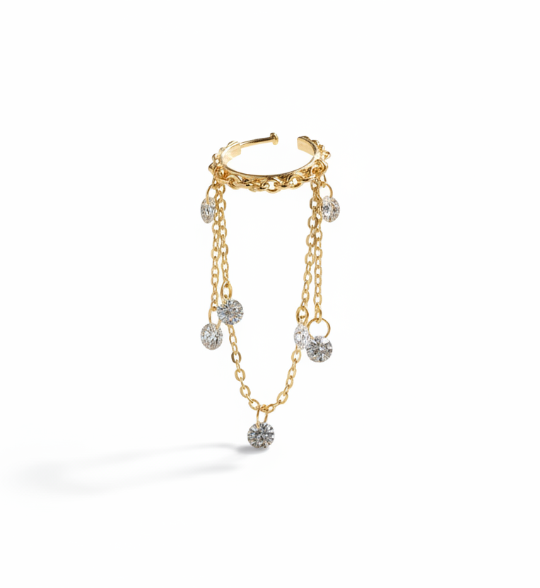 Crystal Link Ear Cuff