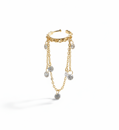 Crystal Link Ear Cuff