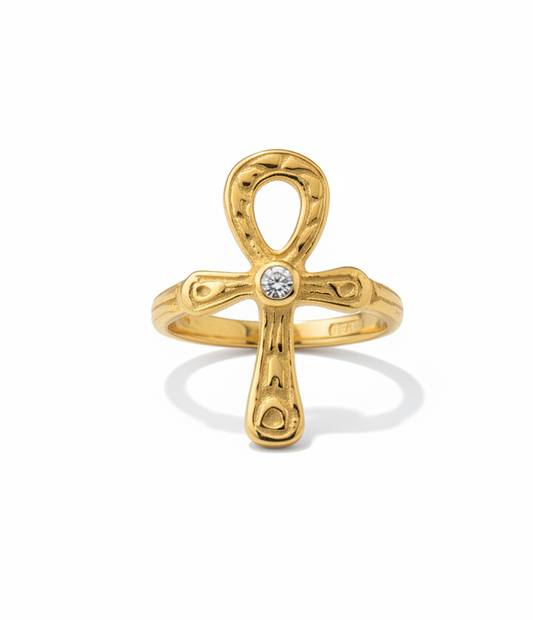 The 925 Ankh Key Ring