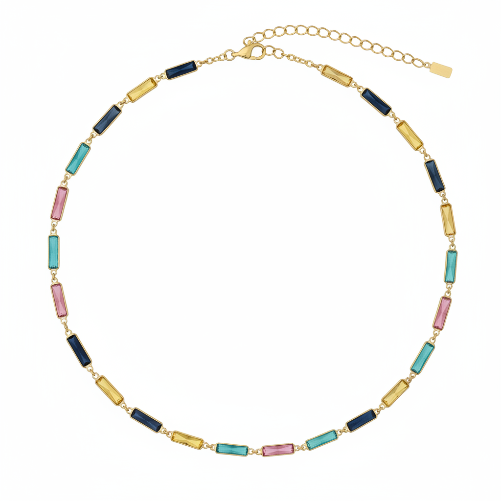 Rectangle Color kolye