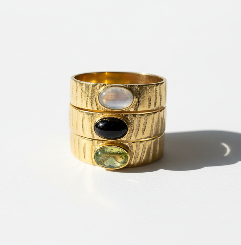 The 925 Natural Stone Timeless Ring