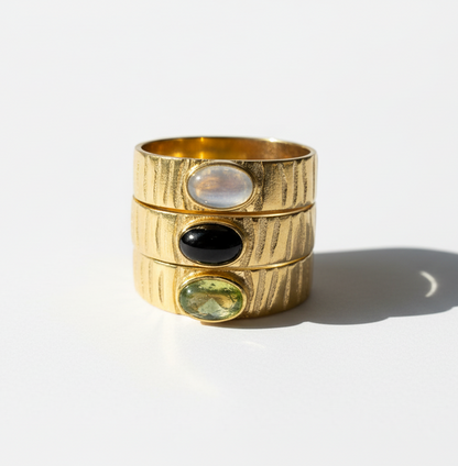 The 925 Natural Stone Timeless Ring